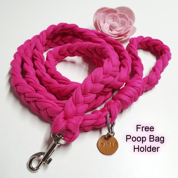 Pablo Other - Pablo Hot Pink T Shirt Yarn Braided Dog Leash